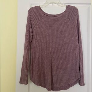 AEO waffle sweater